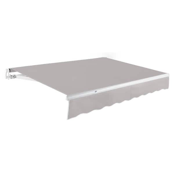 AWNTECH 10 ft. Maui Manual Patio Retractable Awning (96 in. Projection) Gray