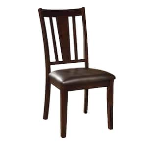 Espresso Solid Wooden Side Chair (Set Of 2)