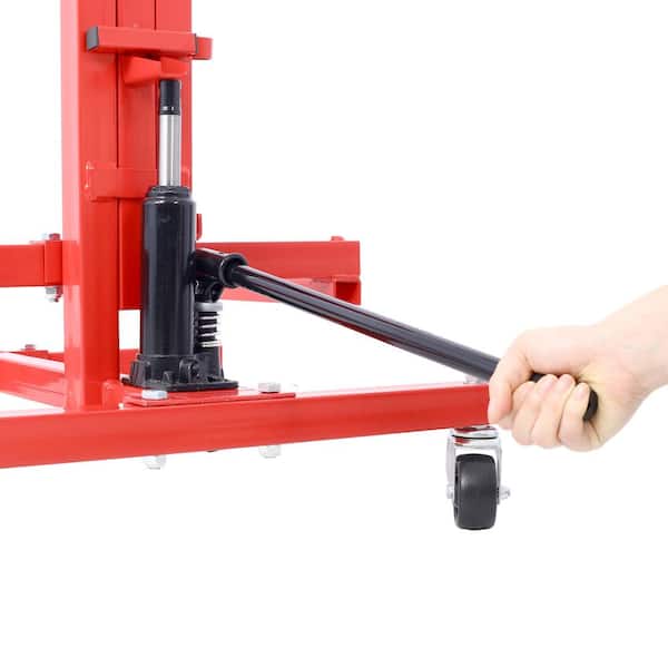 Sudzendf Red Steel Hydraulic Door Remover and Installer Jack Hoist