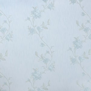 Falkirk McGowen III Light Blue Vintage Botanical Peel and Stick Self Adhesive Wallpaper (Covers 35.5 sq. ft.)