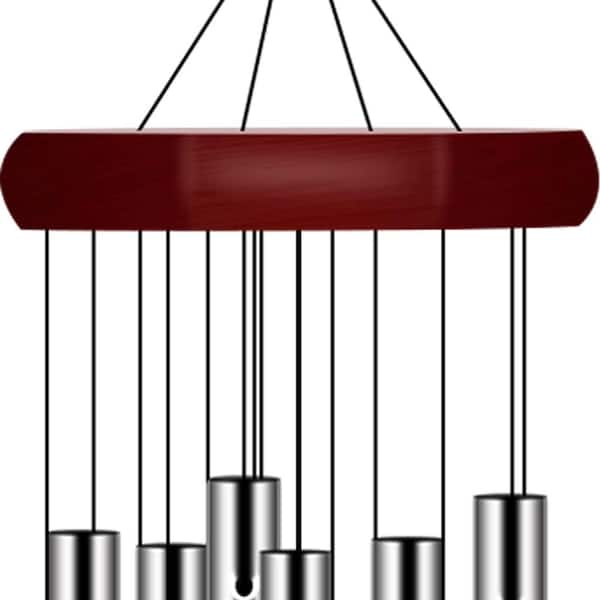 Unbranded - 2-Pack Memorial Wind Chimes Outdoor Large Deep Tone, Elegant Sympathy Personalized with 6 Tuned Tubes for Garden Patio