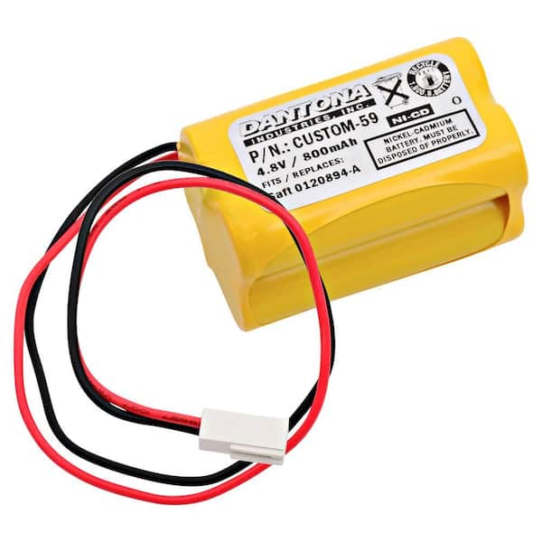 Dantona 4.8-Volt 800 mAh Ni-Cd battery for Day-Brite - CXL6VBXT Emergency Lighting