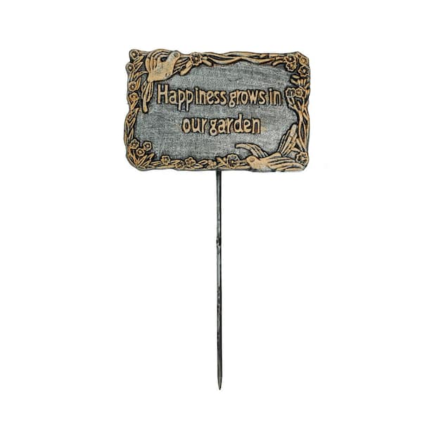 Garden Marker Happiness Grows in Our Garden Sign