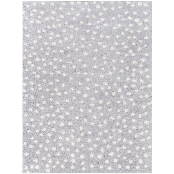 Livabliss Adama Light Slate Animal Print 5 ft. x 7 ft. Indoor Area Rug