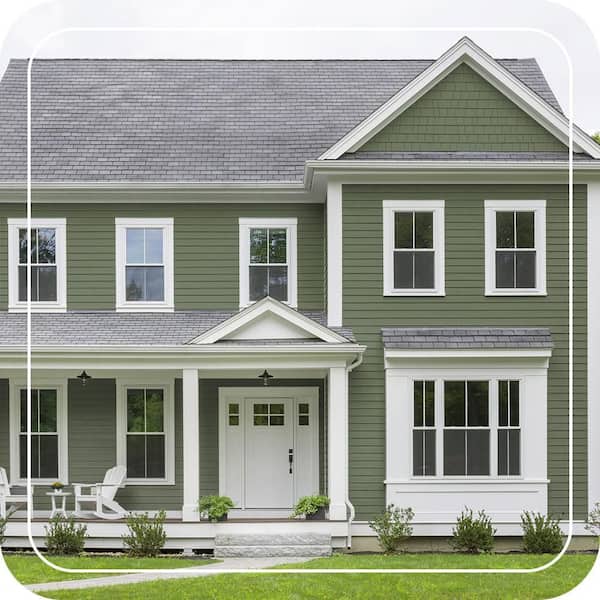 BEHR ULTRA 5 gal. #ICC-87 Rosemary Sprig Flat Exterior Paint