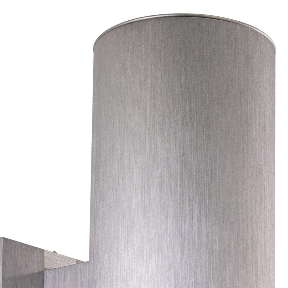 Chiasso Satin Aluminum Cylinder Wall Sconce with Dimmable Lighting