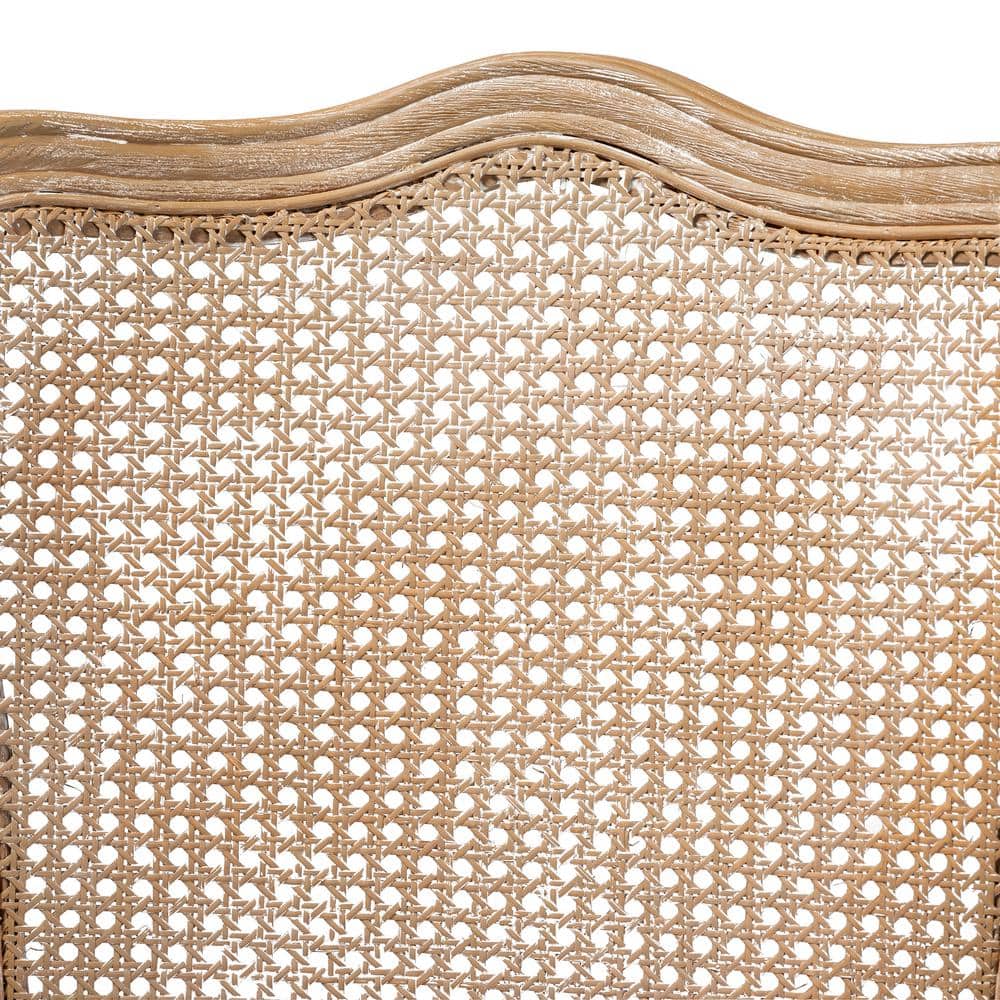 Vallea Light Pink Velvet & White-Washed Oak Armchair