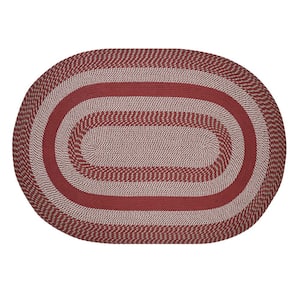 Better Trends Chenille Solid Braid Collection Reversible Indoor Area Utility  Rug in Vibrant Colors, Oval in 2023