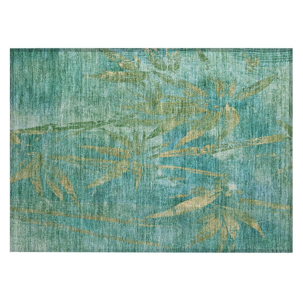 Chantille Machine Washable Indoor/Outdoor Abstract ACN2222 Teal 1 ft. 8 in. x 2 ft. 6 in. Accent Rug price history on PriceWatchPro