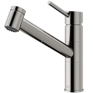 Branson Single-Handle Pull-Out Sprayer Kitchen Faucet in Stainless Steel