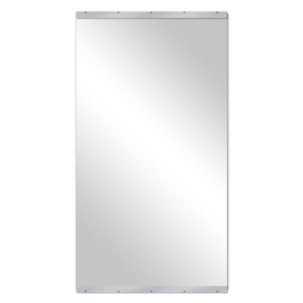 LuxHomez Extra-Large 46 in. W x 84 in. H Rectangular Frameless