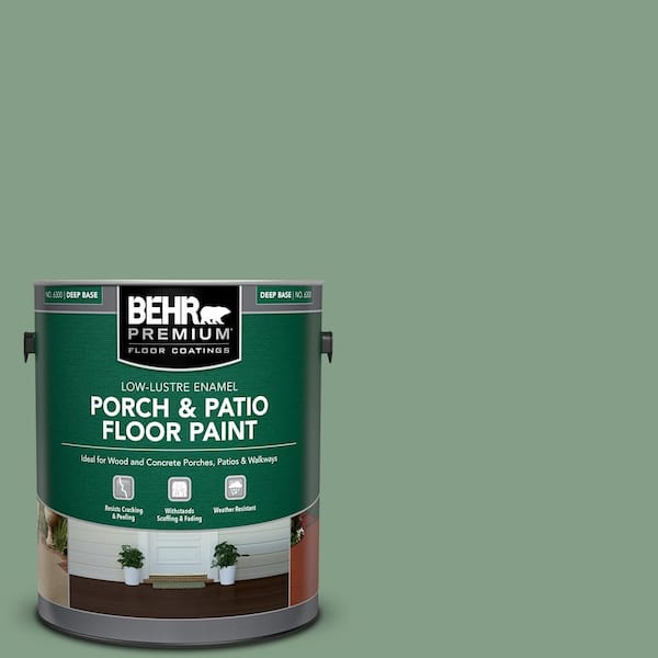 1 gal. #S410-5 Track Green Low-Lustre Enamel Interior/Exterior Porch and Patio Floor Paint