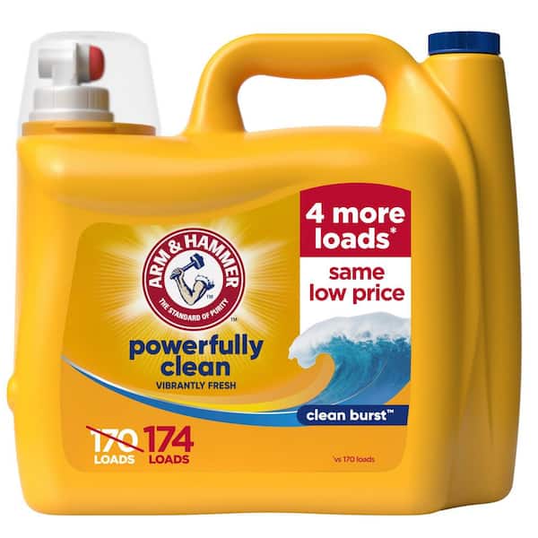 ARM & HAMMER Clean Burst Liquid Laundry Detergent, 174 oz (174 Loads) '00426 ARM & HAMMER Clean Burst Liquid Laundry Detergent, 174 oz (174 Loads) '00426