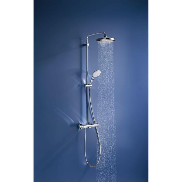Bare Tempesta 40 in. Retrofit 1-Jet Shower System in StarLight Chrome