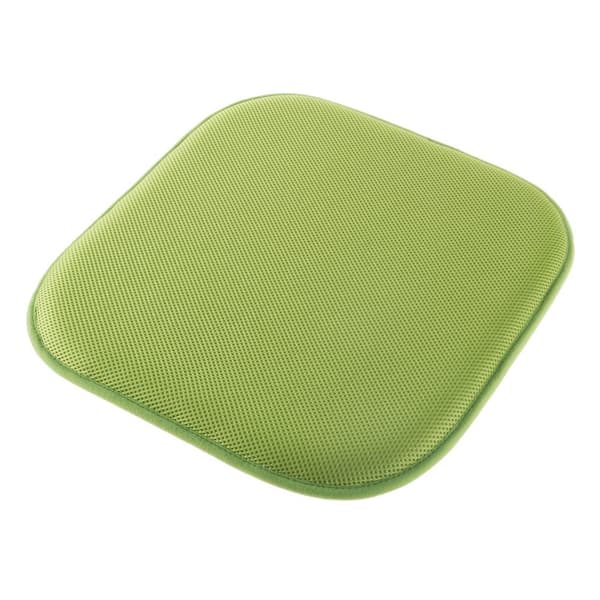 Lavish Home Lime Green Memory Foam Non-Slip Chair Pad