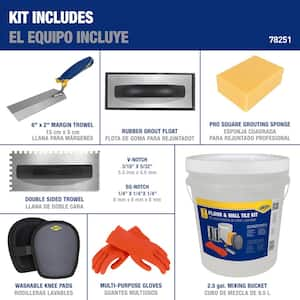 Floor and Wall Tile Installation Kit (7-Piece)