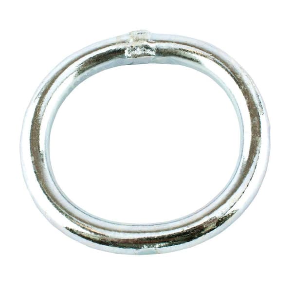 Everbilt 1/4 in. x 1-1/2 in. Zinc-Plated Welded Ring 42424 - The Home Depot