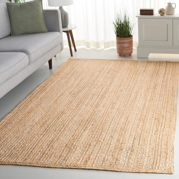 Natural Fiber 4 ft. x 6 ft. Natural/Gray Chevron Area Rug