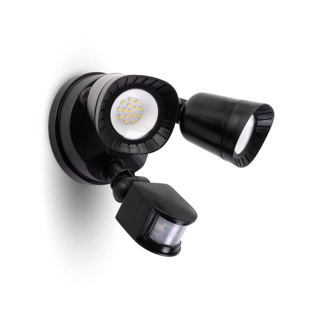 16-Watt 100-Watt Equivalent 1900 Lumen 180° Black Motion Sensing Dusk to Dawn LED Flood Light 1-Pack price history on PriceWatchPro