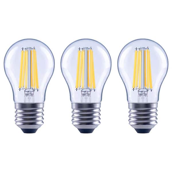 EcoSmart 100-Watt Equivalent A15 Dimmable Appliance Fan Clear Glass Filament LED Vintage Edison Light Bulb Soft White (3-Pack)