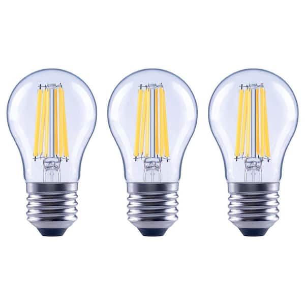 EcoSmart 100-Watt Equivalent A15 Dimmable Appliance Fan Clear Glass Filament LED Vintage Edison Light Bulb Bright White (3-Pack)