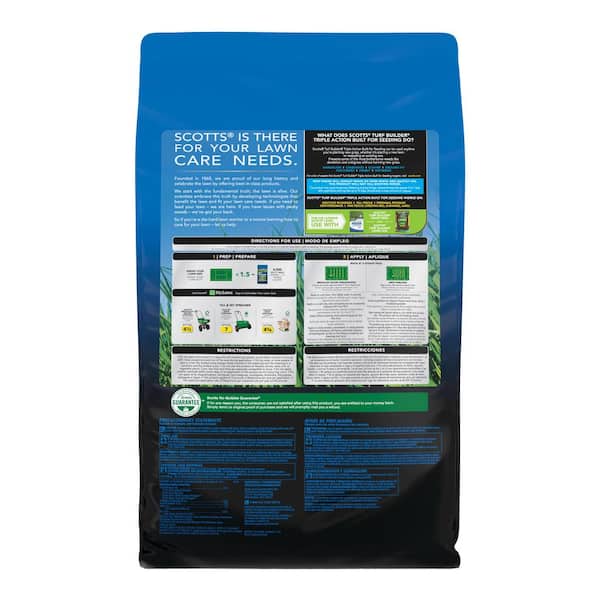 Scotts Turf Builder Triple Action Built for Seeding Pre Emergent Preventer & Fertilizer Lawn Fertili