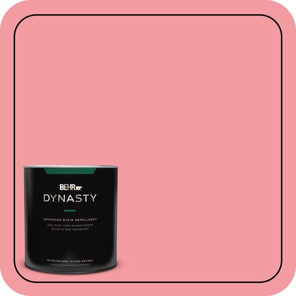 1 qt. #140B-4 Island Coral Semi-Gloss Enamel Interior Stain-Blocking Paint and Primer product image for price tracking