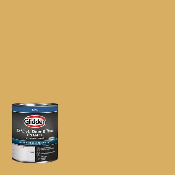 1 qt. PPG1106-5 Butterscotch Bliss Satin Door, Trim and Cabinet Paint