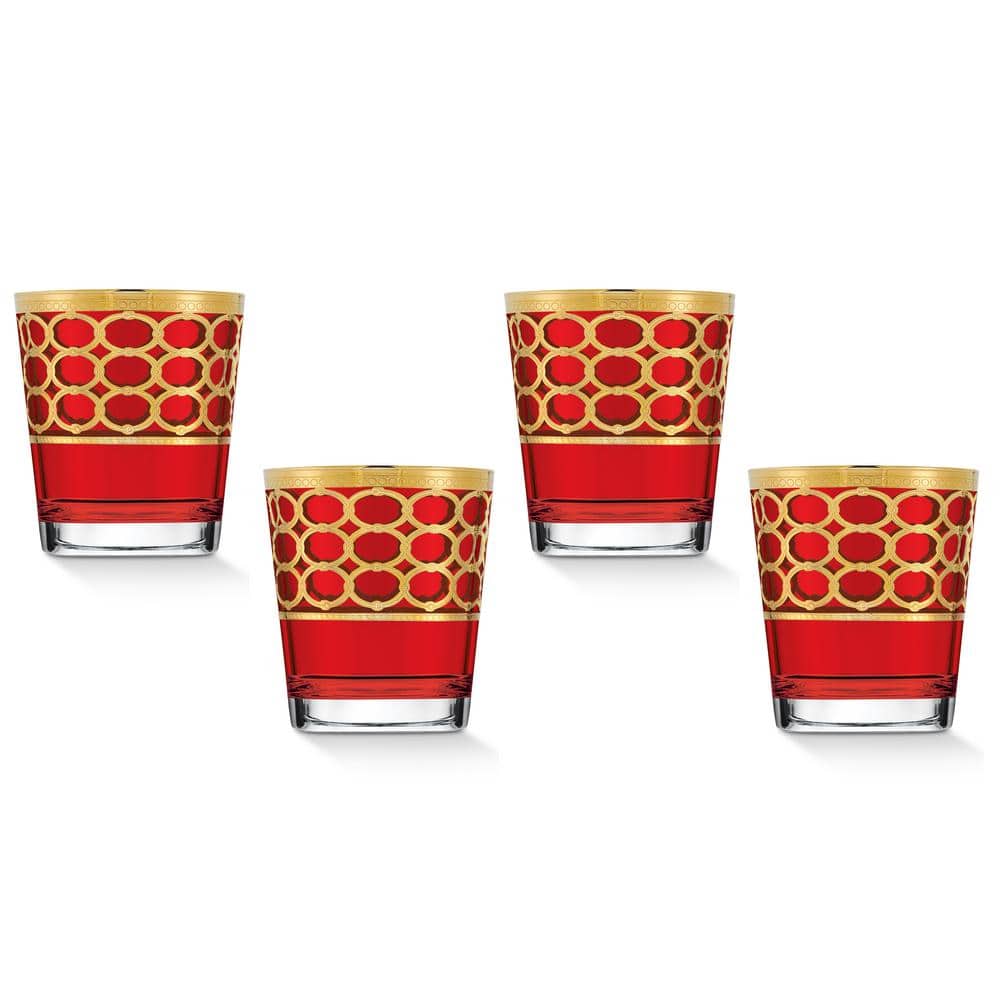Lorren Home Trends 11 oz Double Old Fashion Glass, Set of 6
