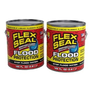 122 oz. in Yellow Liquid Flex Seal Flood Protection Rubber Sealant Coating (2-Pack)