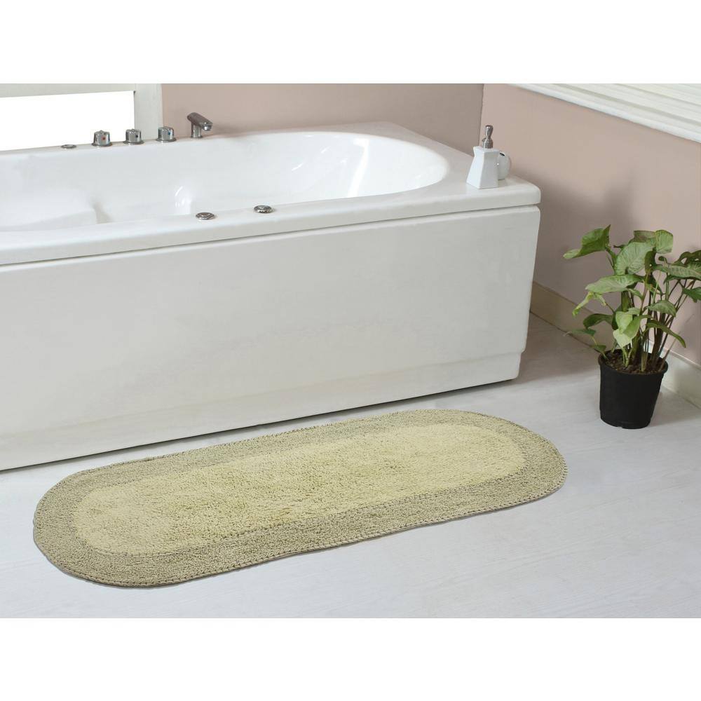 Double Ruffle Collection 100% Cotton Bath Rugs Set, 21x54 Runner, Sage price history on PriceWatchPro