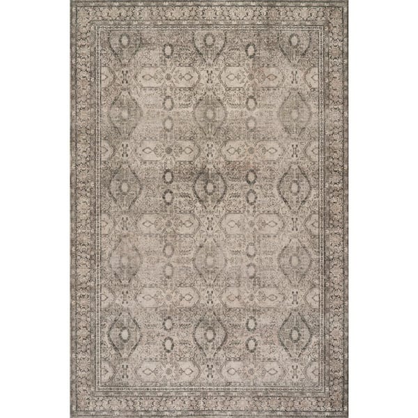 Chester Antiqued Jute-Blend Grey 8 ft. x 10 ft. Indoor Area Rug