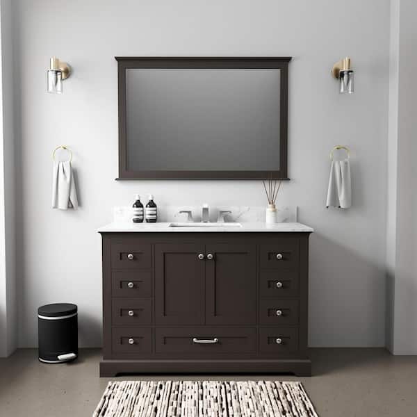 Lexora Dukes 48 in. W x 22 in. D Espresso Single Bath Vanity without Top