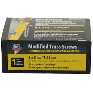 #8 x 3 in. Phillips Modified Truss Screw (1 lb. Pack)