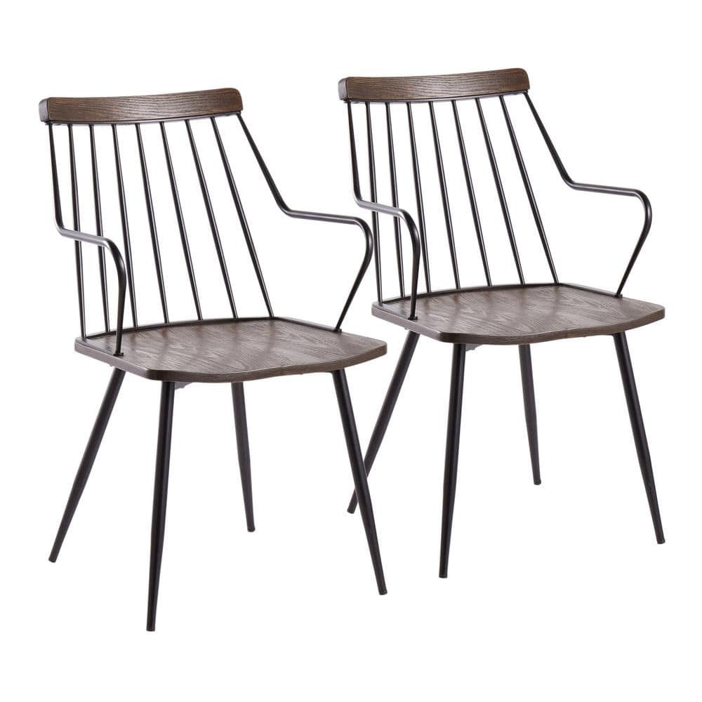 Black metal best sale windsor chairs