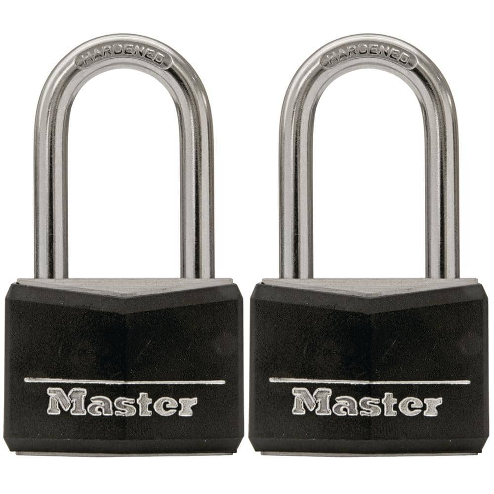 Master Lock Outdoor Covered Padlock 2" Shackle 1 9/16" Body 318DLH 2 Key Level 7 
