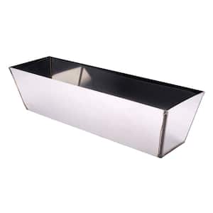 12 in. Stainless Steel Mud Pan with Sheared Edges