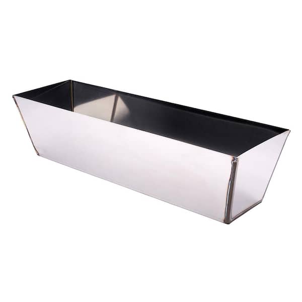 ToolPro 12 in. Stainless Steel Mud Pan with Sheared Edges