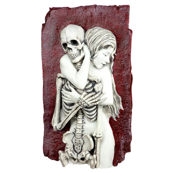 Design Toscano Flesh and Bone Skeleton Multi-Color Wall Sculpture