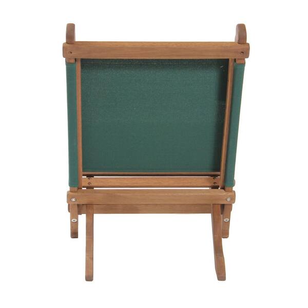 Byer of Maine Green Fabric Outdoor Safe Folding Lounger