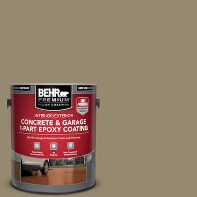 1 gal. #PFC-34 Woven Willow Self-Priming 1-Part Epoxy Satin Interior/Exterior Concrete and Garage Floor Paint