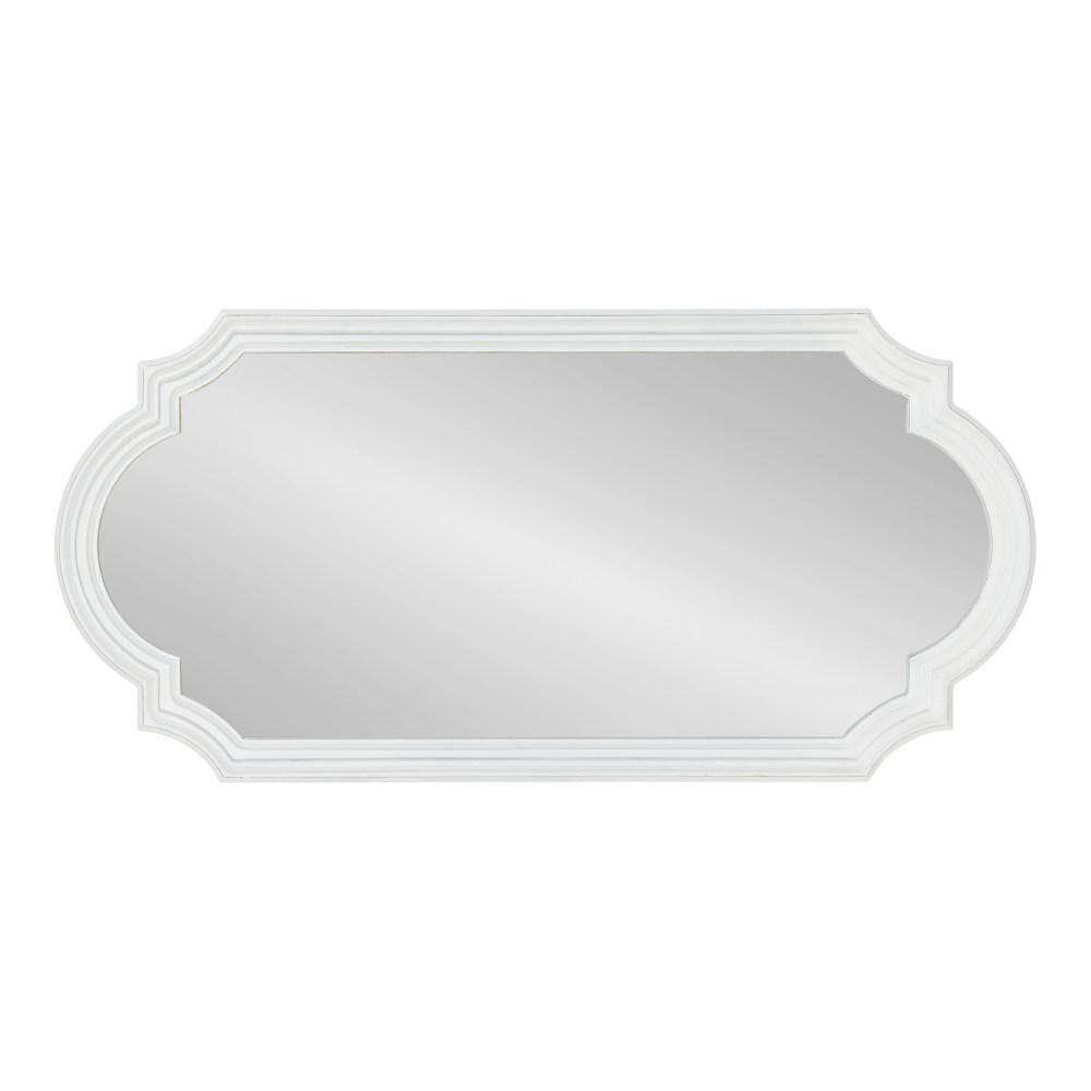 Fairbourne Rustic Gray Full-Length Rectangular Wood Wall Mirror