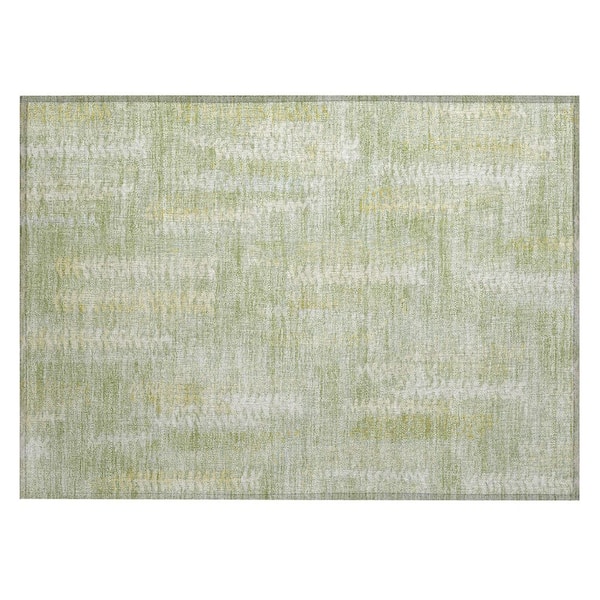 Chantille Machine Washable Indoor/Outdoor Abstract ACN2892 Sage 3 ft. x 4 ft. Area Rug