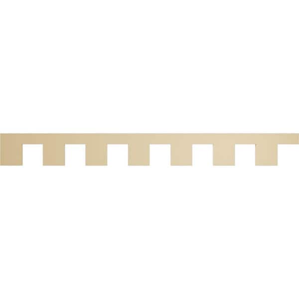 Ekena Millwork 1 in. D x 9 in. W x 84 in. L Primed Polyurethane Panel Moulding