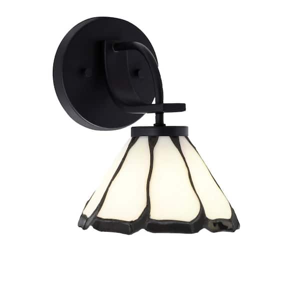 Unbranded Olympia 1-Light Matte Black Wall Sconce