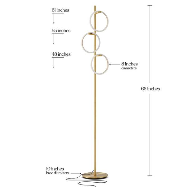 saturn floor lamp brightech