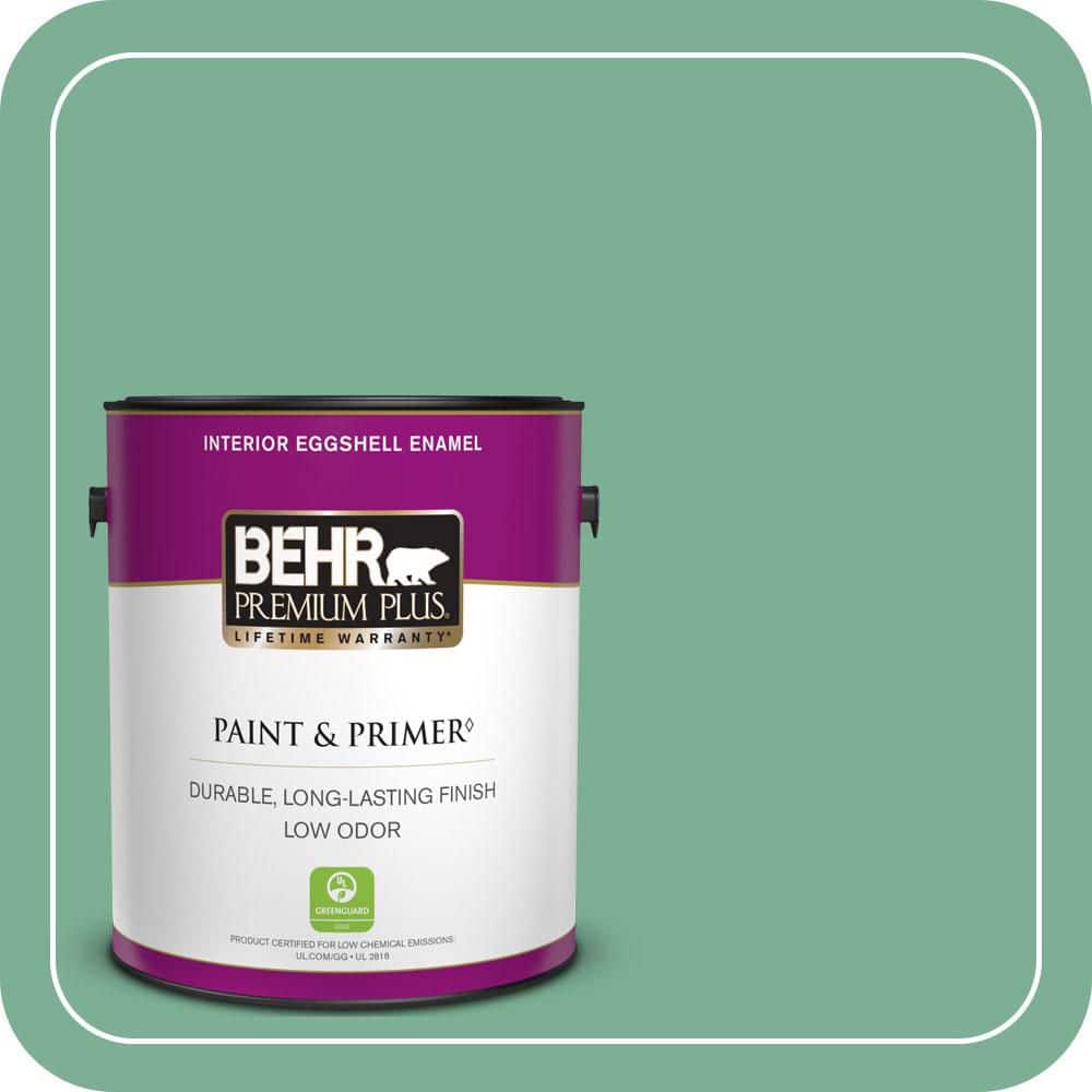 1 gal. #MQ6-12 Nature Green Eggshell Enamel Low Odor Interior Paint & Primer price history on PriceWatchPro