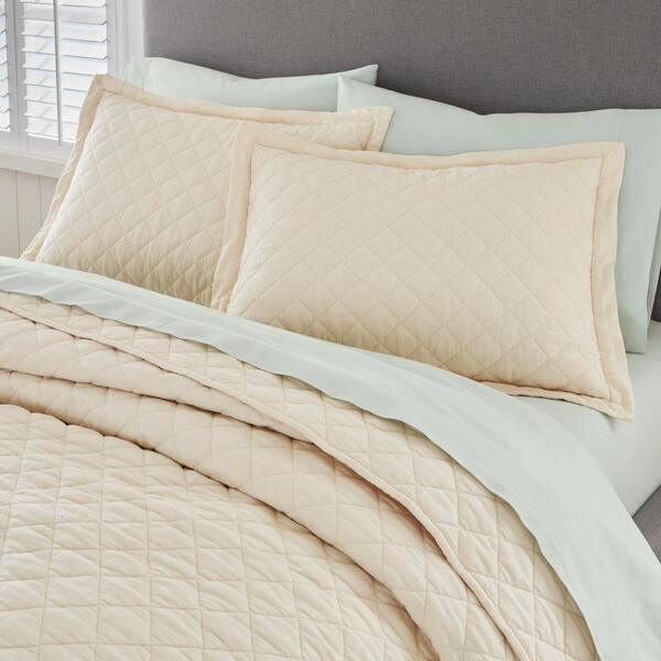 F/Q heavyweight linen blend comforter set authentic