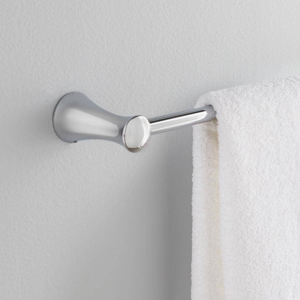 Lahara 24" Chrome Wall Mounted Towel Bar