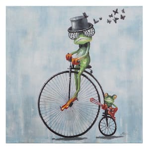 Cyclist in 32 in. H x 32 in. W Artwork
